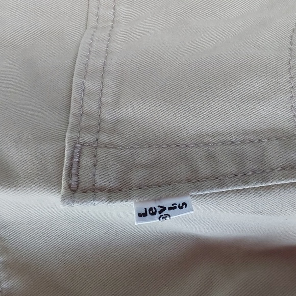 Levi's- Tan/ Khaki Super Soft Cotton Zip Pants Preppy Neutral Career Sz.38 X 32 - Picture 6 of 13